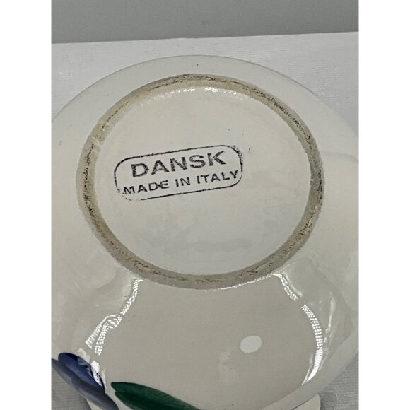 Hand-Painted Dansk Ceramic Pitcher With Fruit Design Made In Italy - Picture 4 of 8